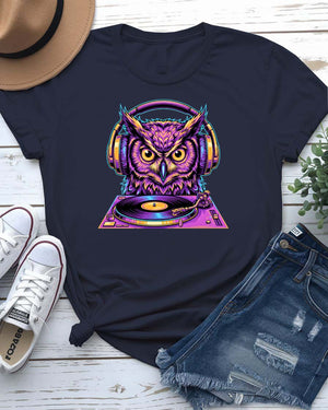 DJ Owl Graphic Streetwear T-Shirt