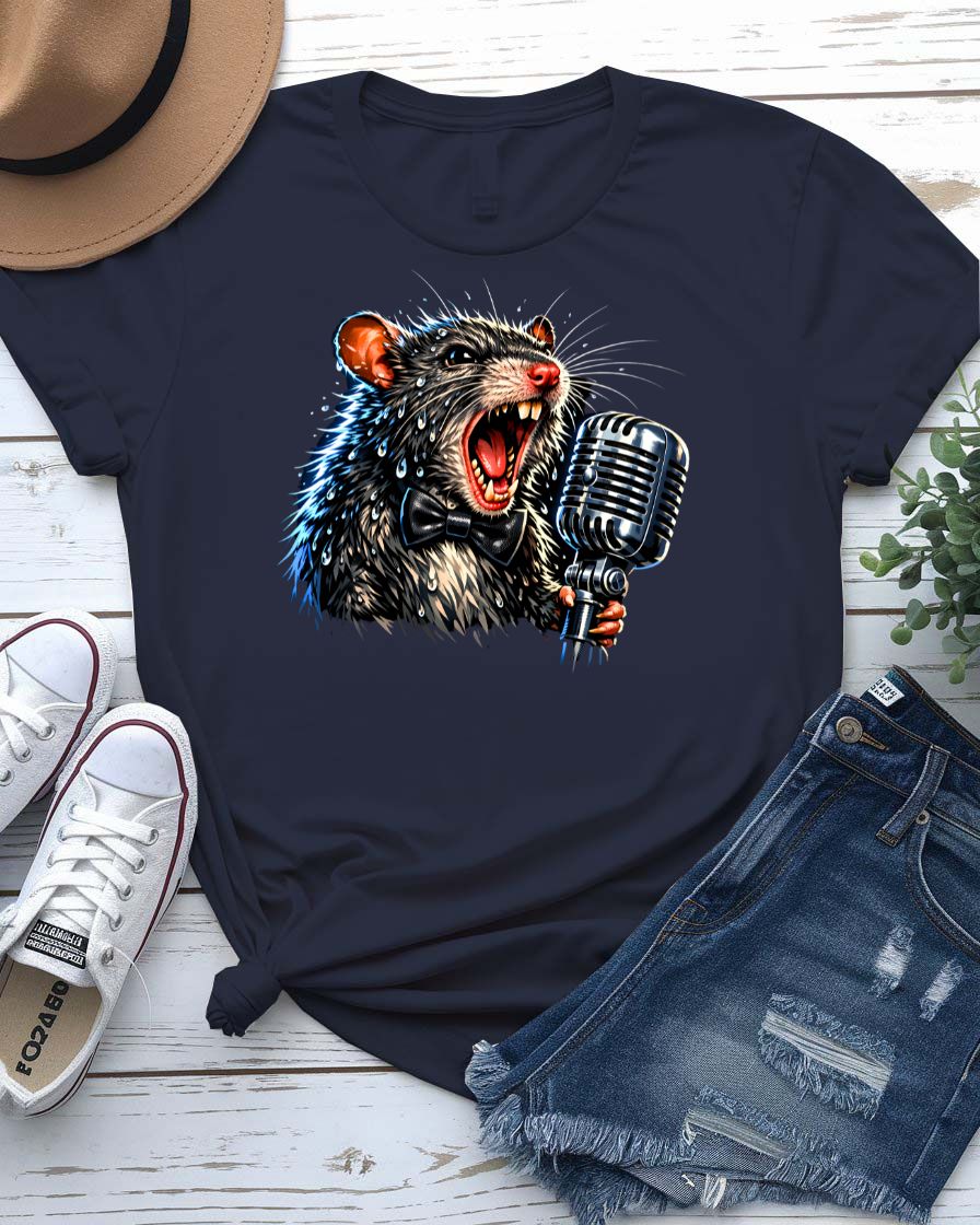 Beautiful Rat Singer Graphic T-Shirt