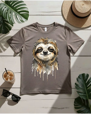 Cute zen sloth tee meditating sloth lotus pose ommm graphic