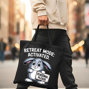 "Hoppy &amp; You Know It" Funny Bunny Pun Tote Bag
