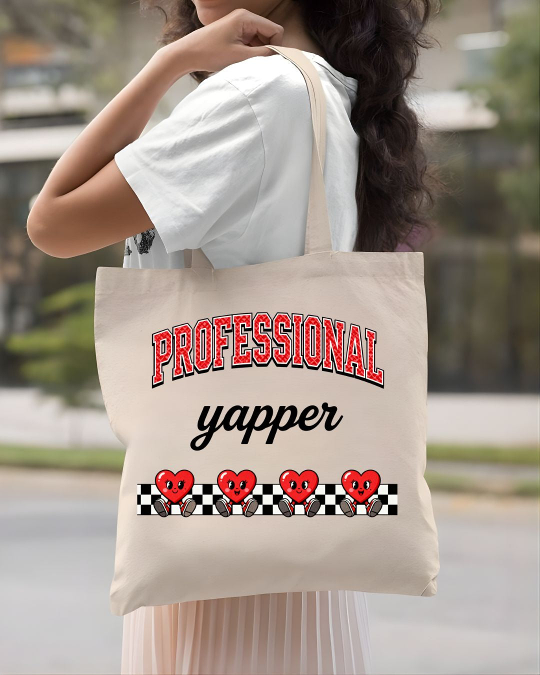 Professional Yapper Funny Talkative Slang Tote Bag