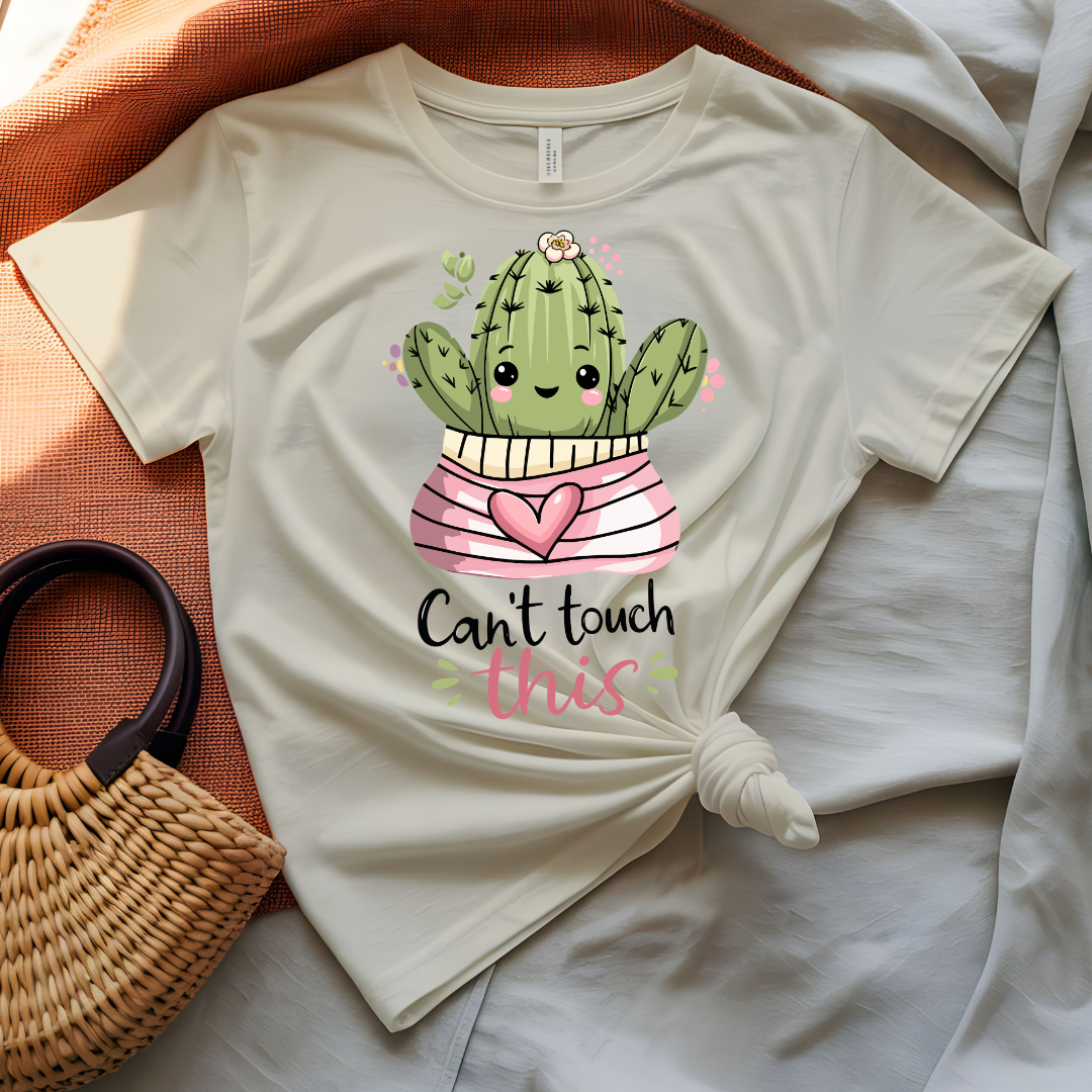 Can't Touch This Graphic T-Shirt with bold 90s rap text