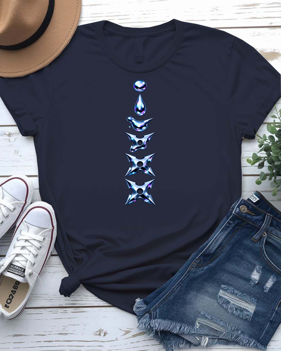 Iron Rod T-Shirt with bold graphic of a textured, vertical iron rod