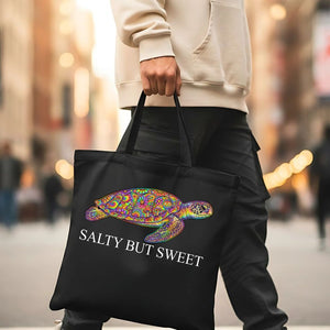 "Salty But Sweet" Funny Personality Trait Tote Bag