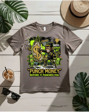 Punch money before it punches you tee boxing glove dollar sign