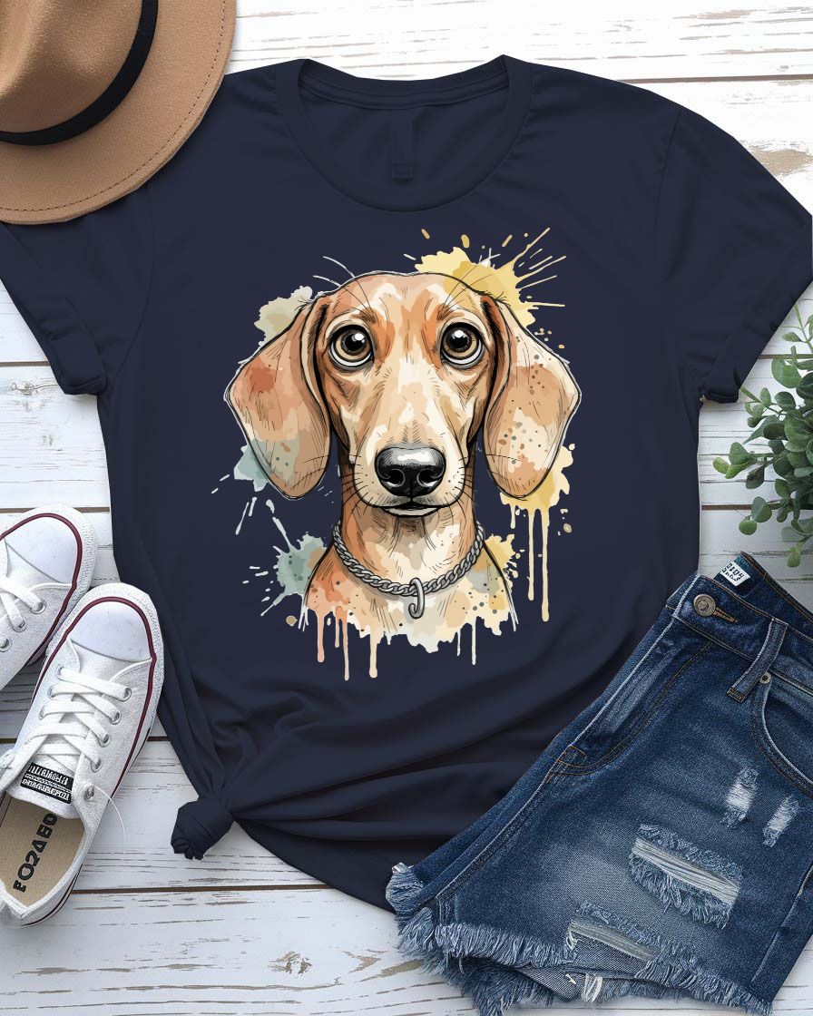Cute dog tee floppy ears puppy face graphic
