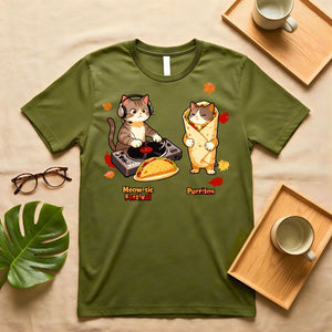 Meow-Sic Festival Vintage Cat Band Graphic T-Shirt