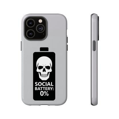 Social Battery Zeero I Phone case by Memez Store