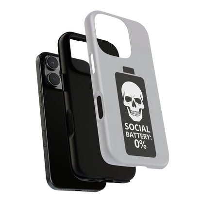 Social Battery Zeero I Phone case by Memez Store