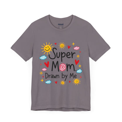 Hand Drawing SUper Mom Tee By Memez store