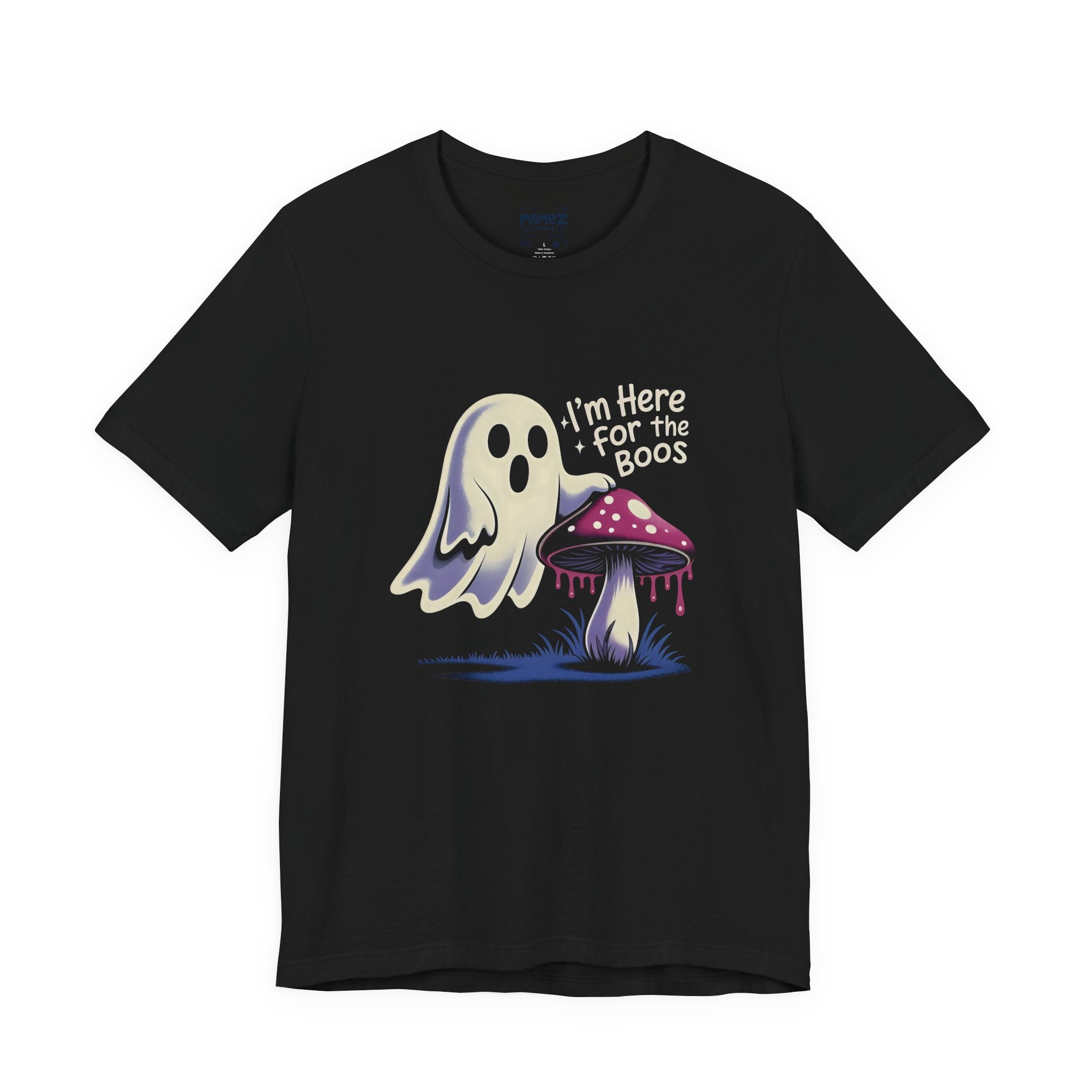 I am Here for Boos Funny Halloween Meme Tee