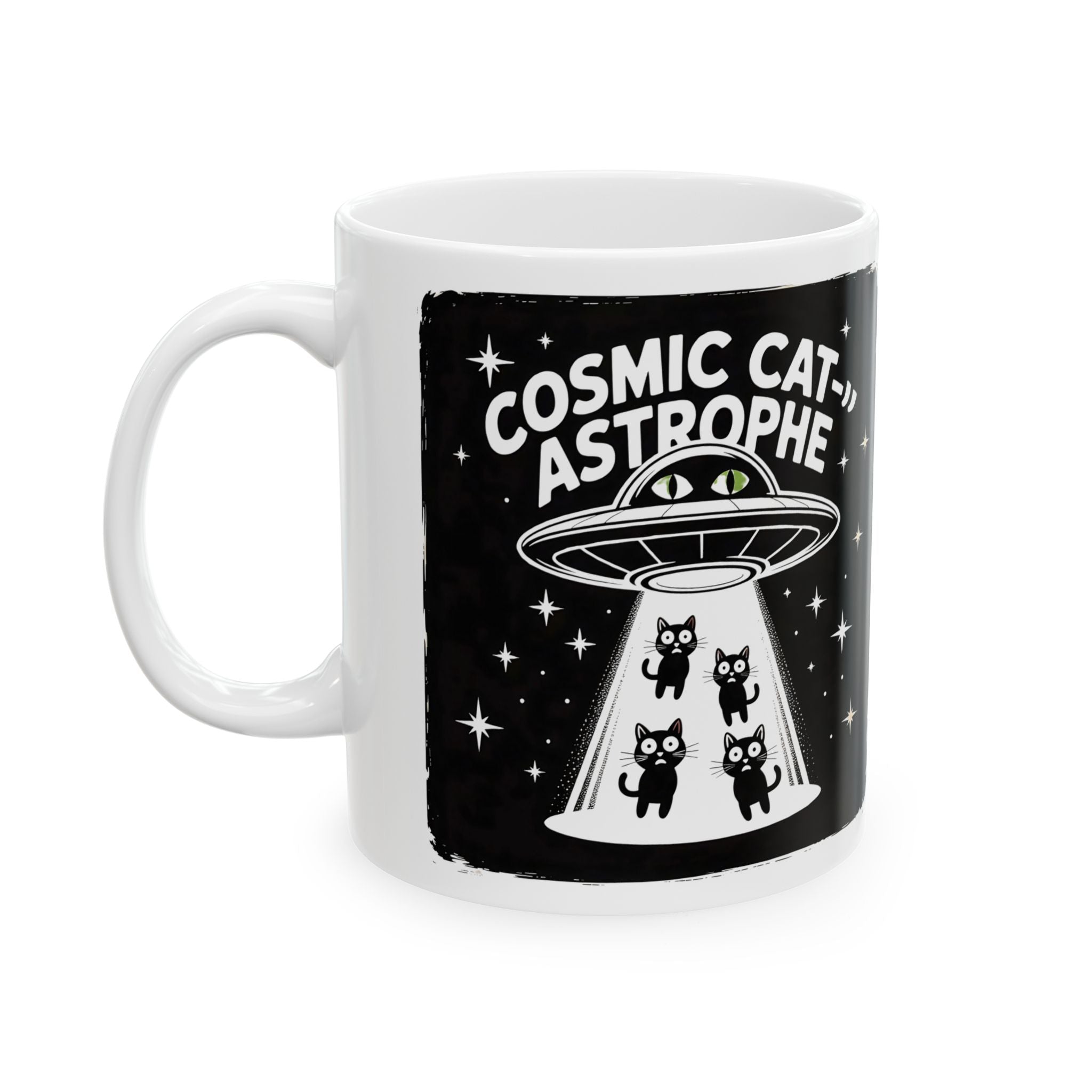 Cosmic Cat Funny Geek Mug
