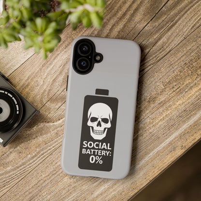 Social Battery Zeero I Phone case by Memez Store