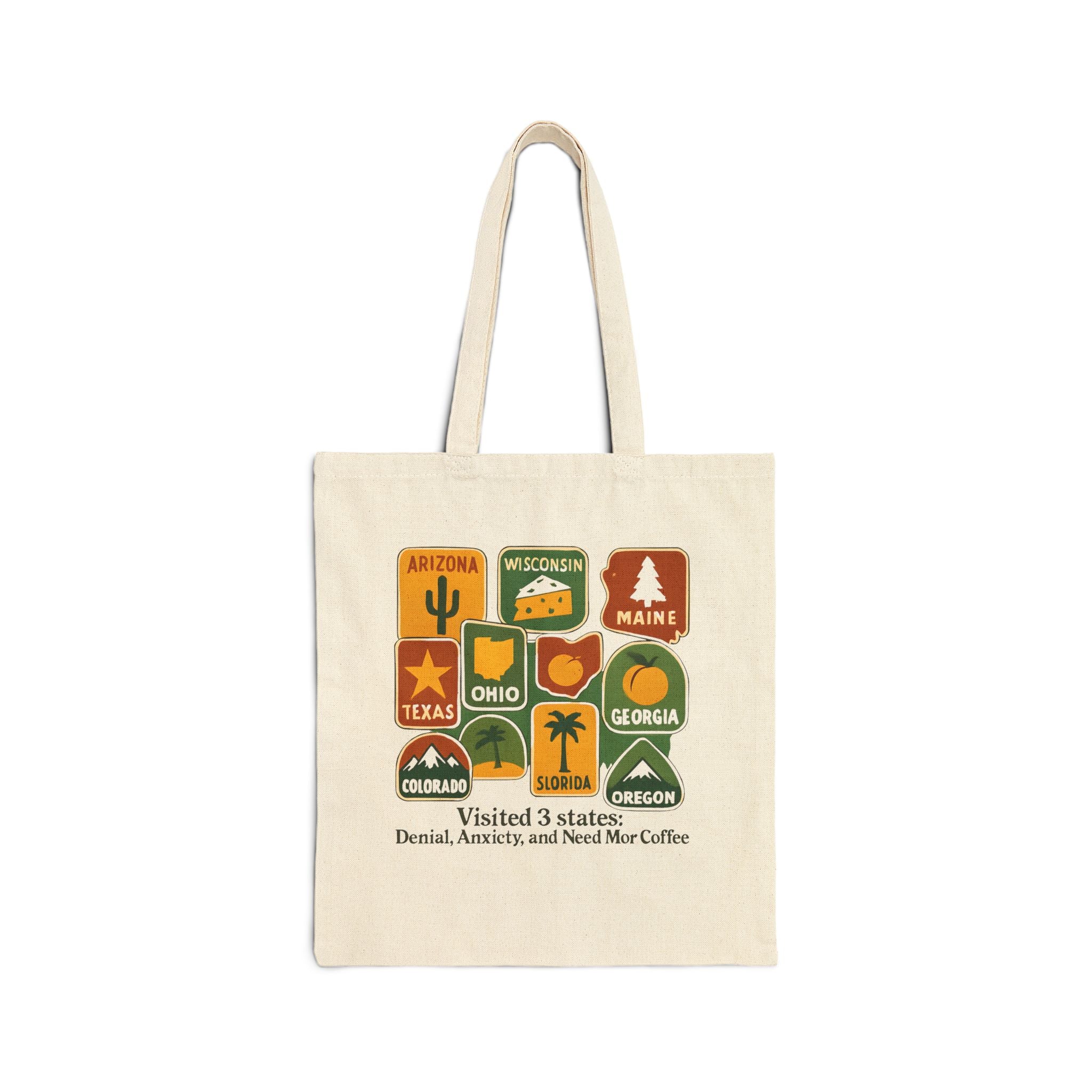 Ameircan States Funny Meme Tote Bag