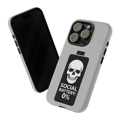 Social Battery Zeero I Phone case by Memez Store