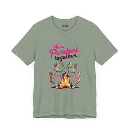 We Purrfect Toghether Funny Pet Lover's Tee By Memez Store