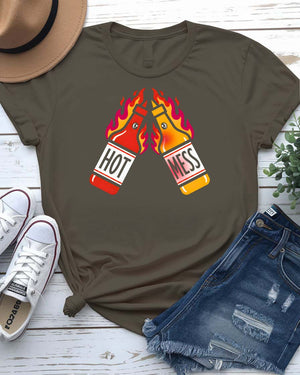 Hot Mess Graphic Streetwear T-Shirt for Men and Women
