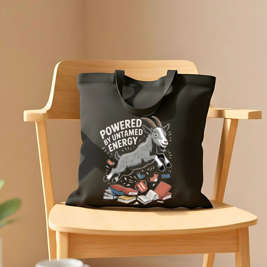 "You're the GOAT!" Funny Goat Pun Tote Bag