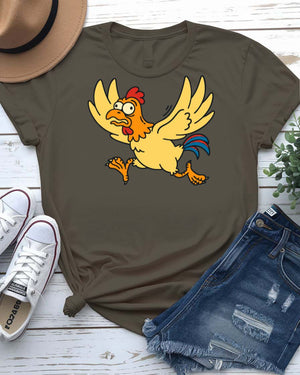 Confused Chicken Graphic T-Shirt