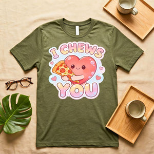 I Chews You Candy Heart Valentine's Graphic T-Shirt