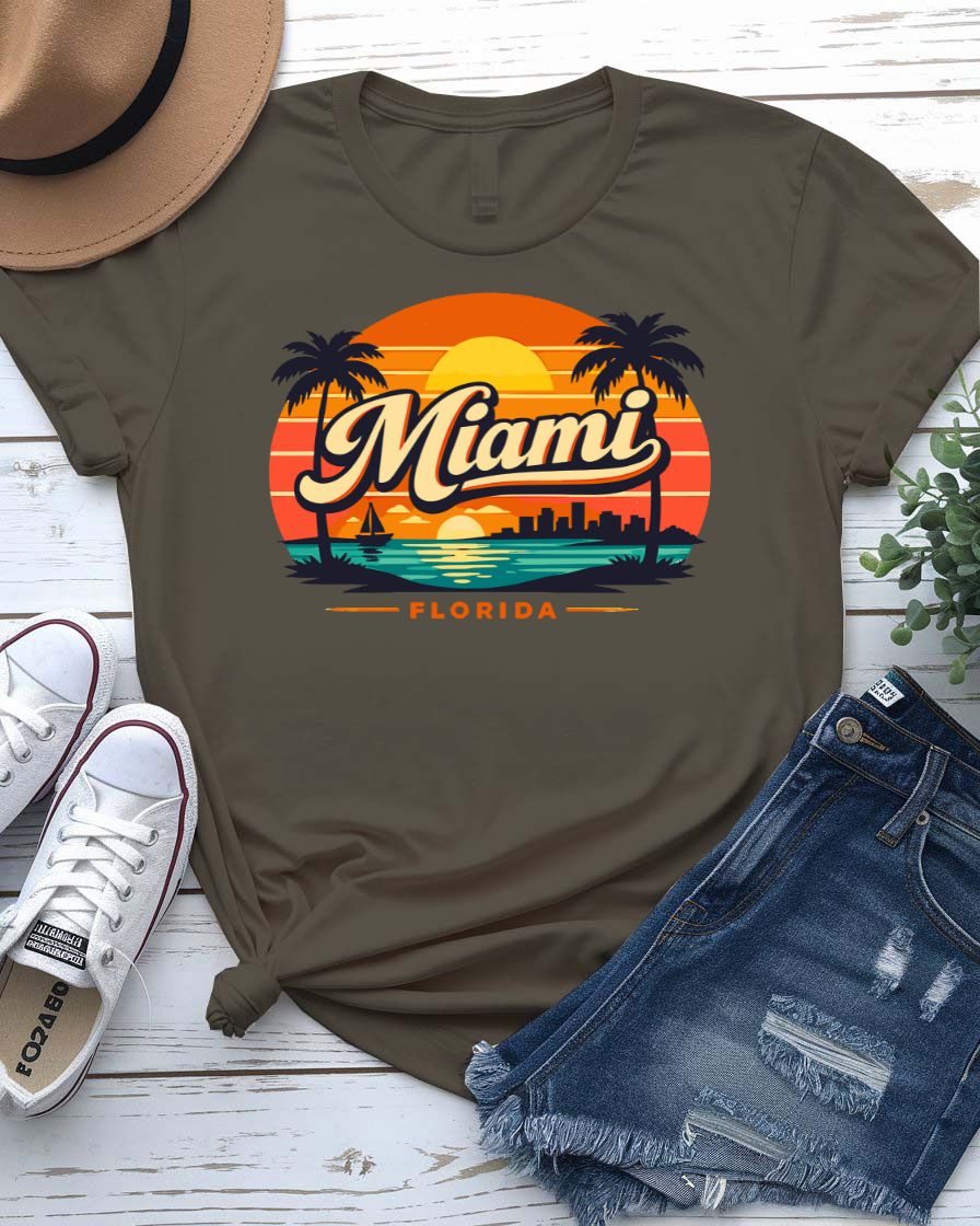 Retro Miami Graphic T-Shirt