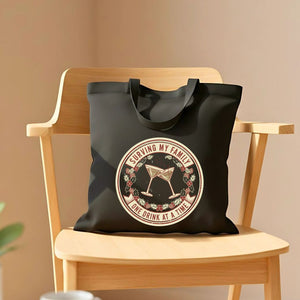 Serving My Family Funny Household Management Tote Bag