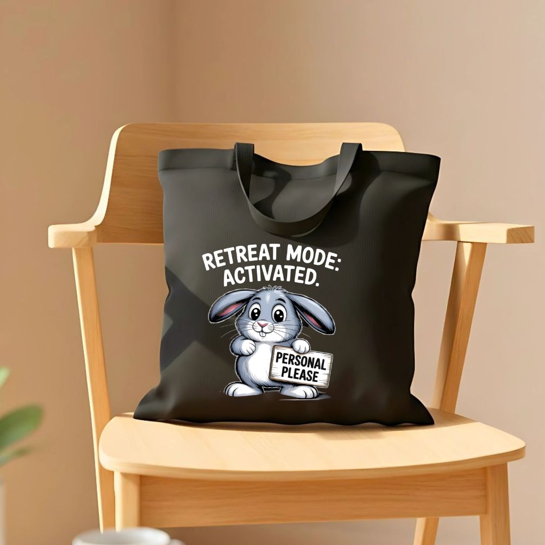 "Hoppy &amp; You Know It" Funny Bunny Pun Tote Bag