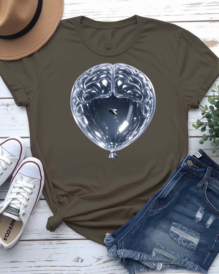 Brain in Bee Graphic Streetwear T-Shirt