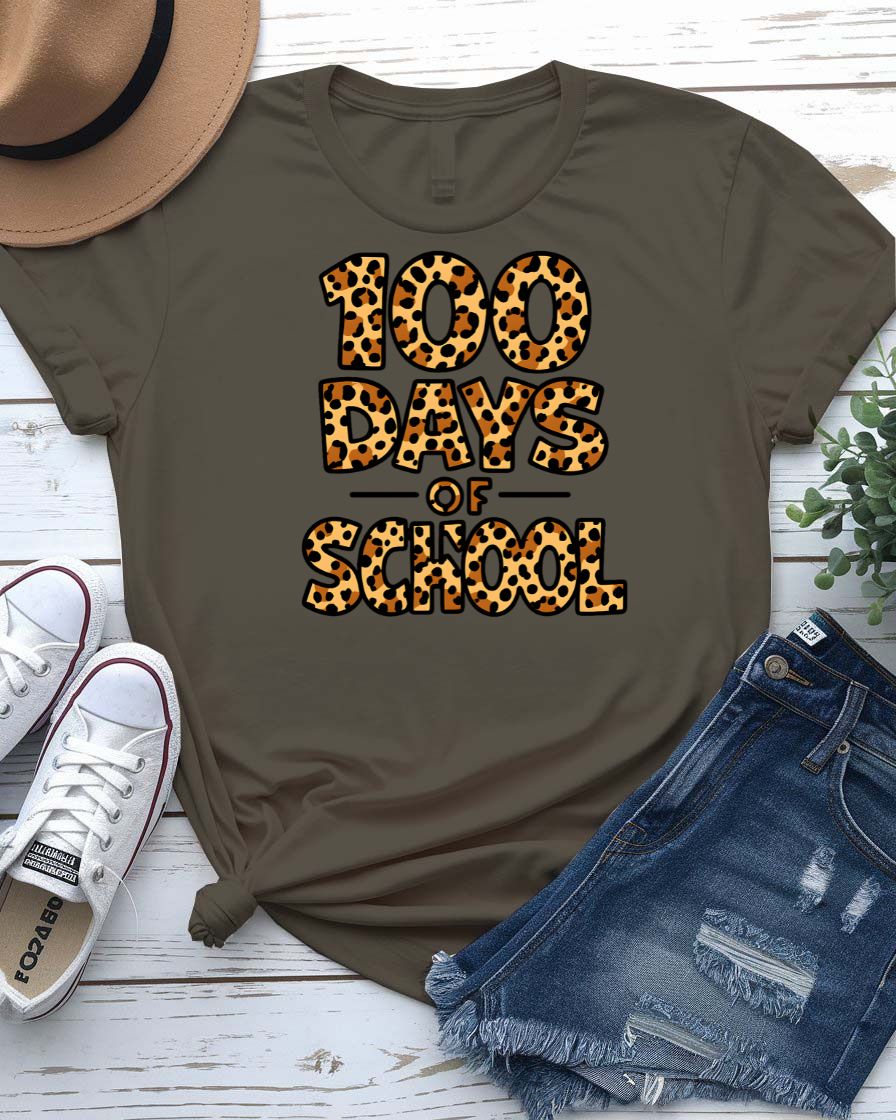 Child wearing a vibrant "100 Days Smarter" celebration t-shirt