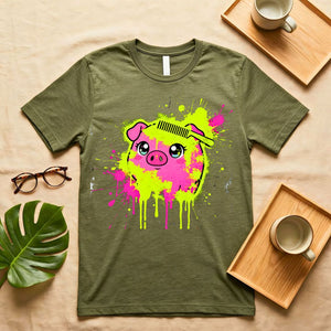 Colored Ceramic Piggy Bank Meme T-Shirt