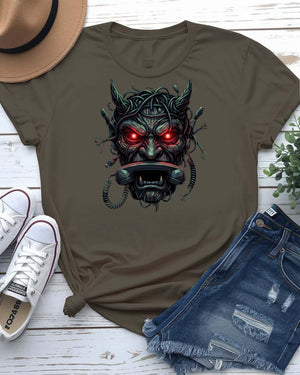 Telephone Devil Graphic Streetwear T-Shirt
