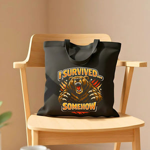 I Survived Somehow Graphic Tote Bag