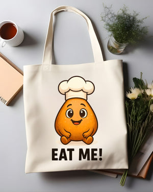 "Eat Me" Alice in Wonderland Literary Tote Bag