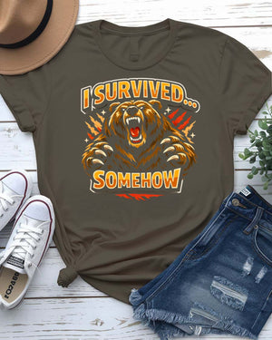 I Survived Somehow Graphic T-Shirt