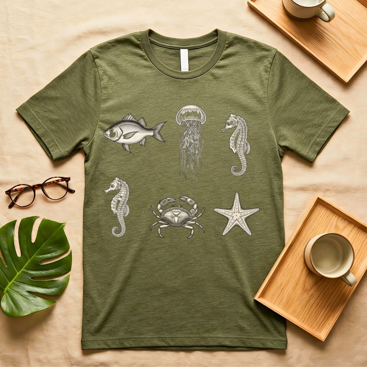 The Life Inside Ocean Tee graphic t-shirt by Memez Store