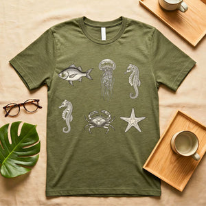 The Life Inside Ocean Tee graphic t-shirt by Memez Store