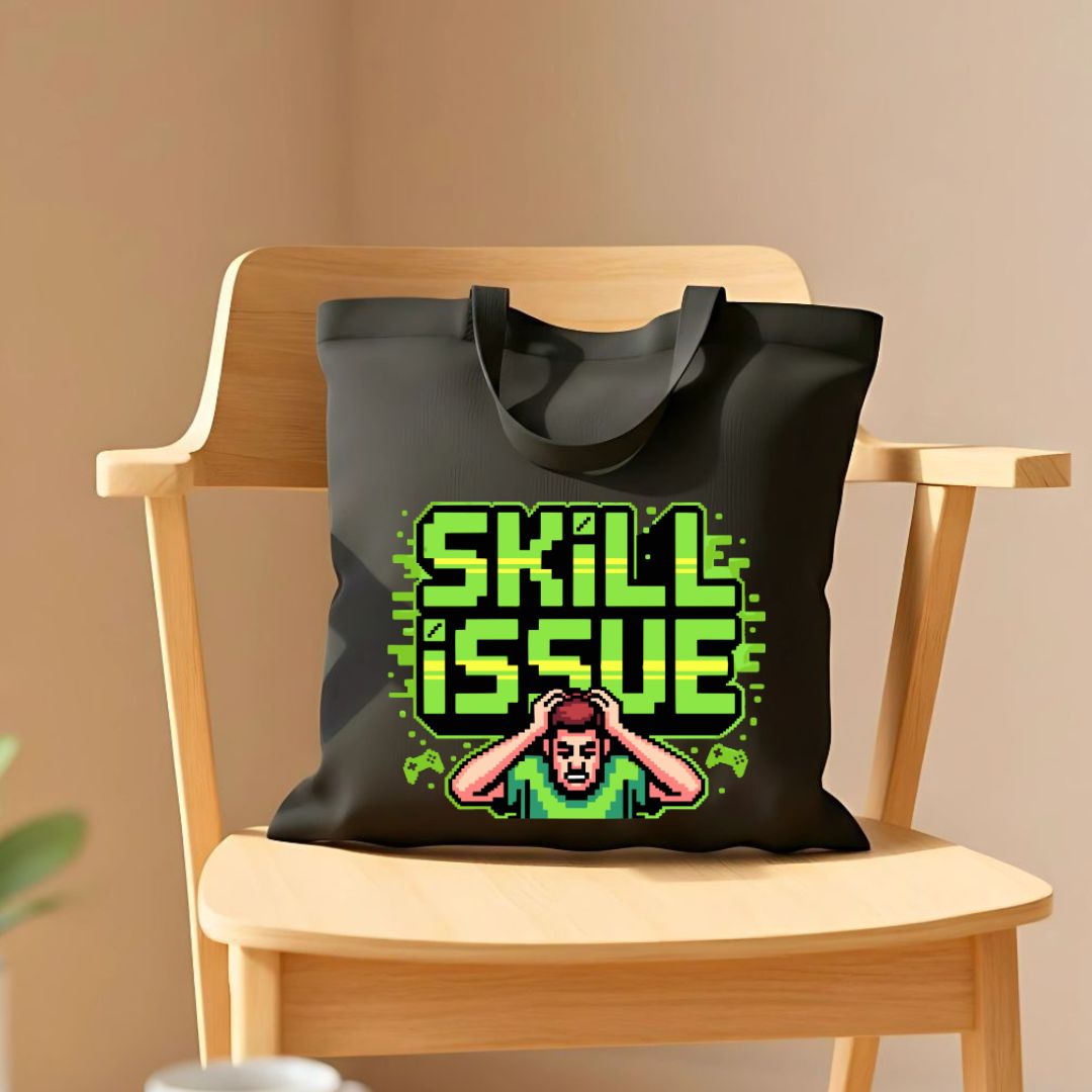 Skill Issue Graphic Tote Bag