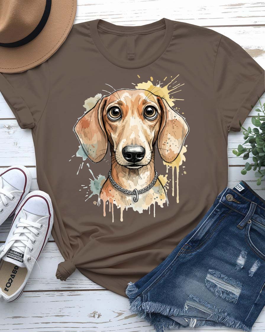 Cute dog tee floppy ears puppy face graphic