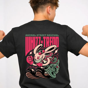 Whiz Trend Premium Oversized Streetwear Tee - Model Front