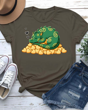Valentine Dragon Graphic Streetwear T-Shirt