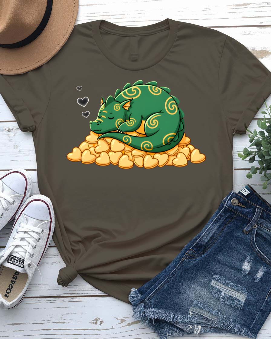 Valentine Dragon Graphic Streetwear T-Shirt