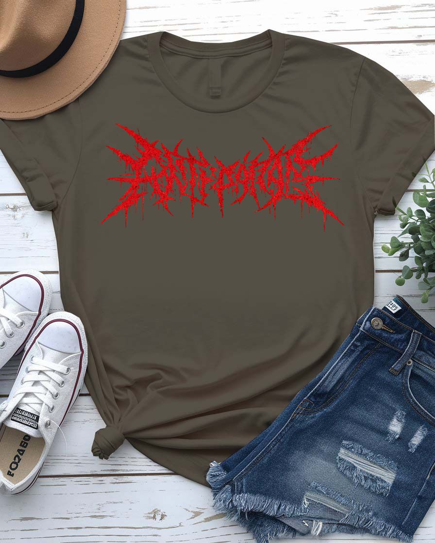Barbwire T-Shirt with bold graphic barbed wire design across chest