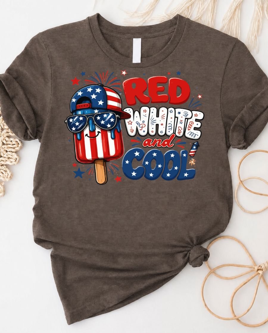 Red and white striped tee classic cool short sleeve shirt