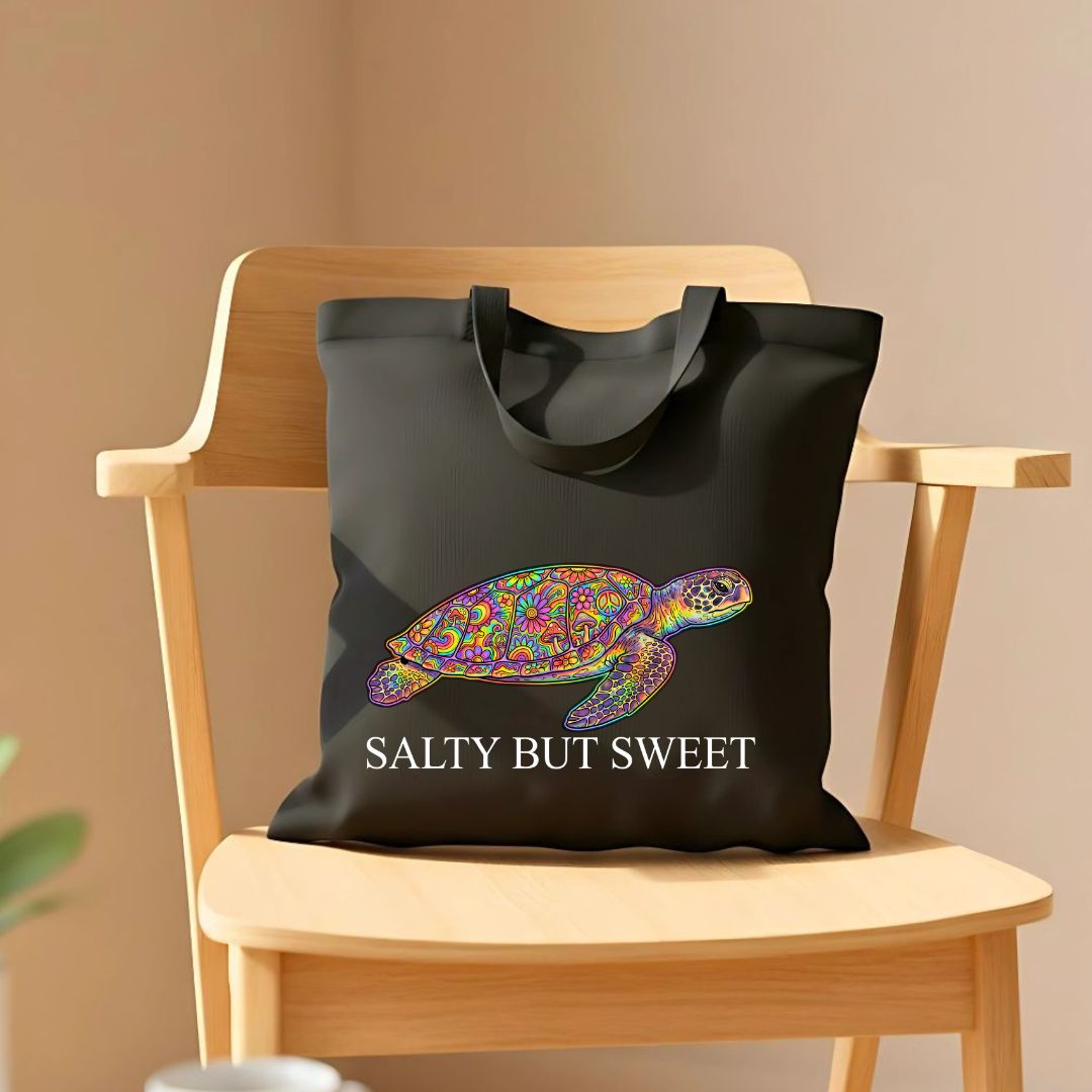 "Salty But Sweet" Funny Personality Trait Tote Bag
