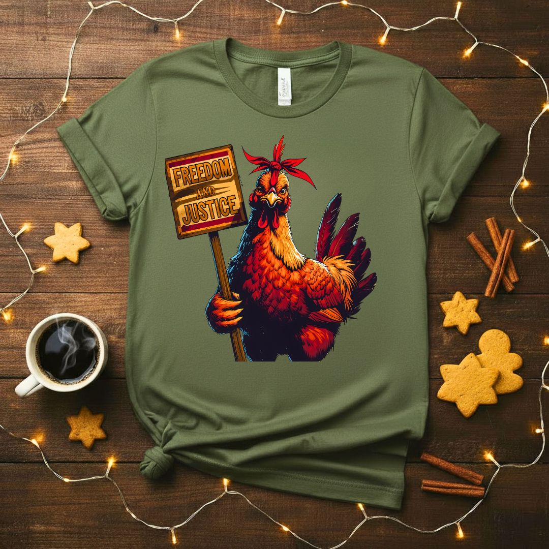 Freedom and Justice Meme Ironic Political Humor T-Shirt
