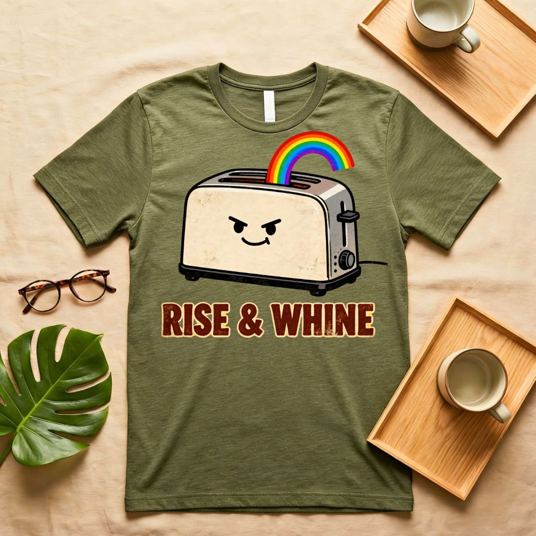 Rise and Whine Funny Coffee Valentine's Day T-Shirt