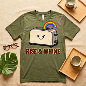 Rise and Whine Funny Coffee Valentine's Day T-Shirt