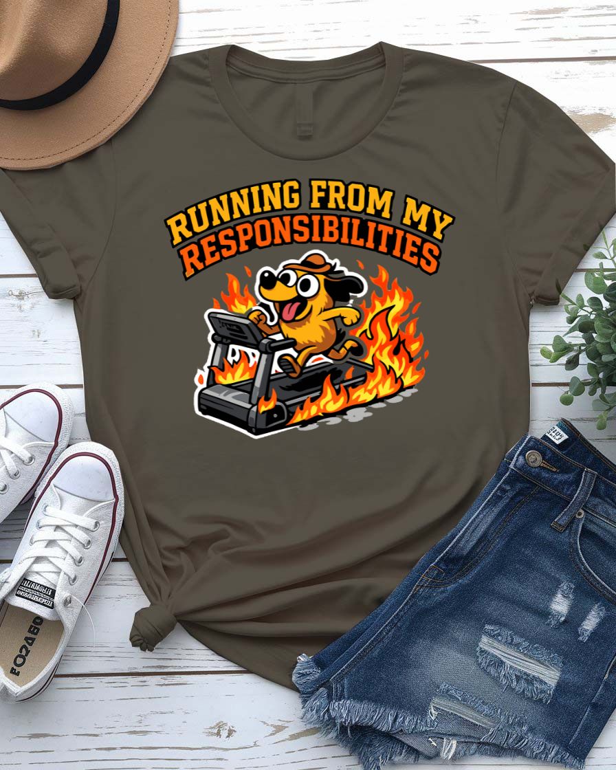 Running From My Responsibilities Graphic T-Shirt