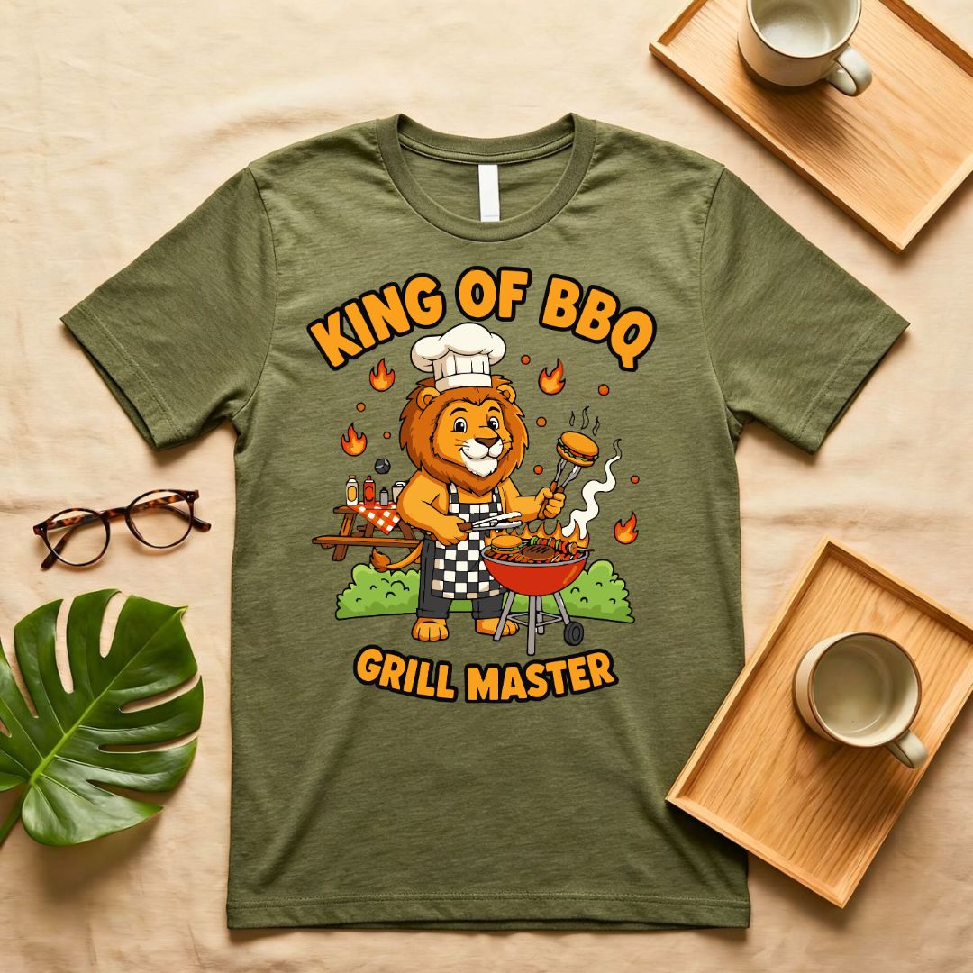 King of Bar B Q Vintage Grill Master T-Shirt