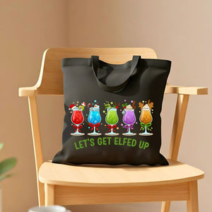 Let's Get Elfed Cheeky Christmas Party Tote Bag